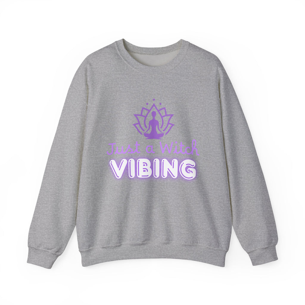 Just a Witch Vibing Crewneck Sweatshirt