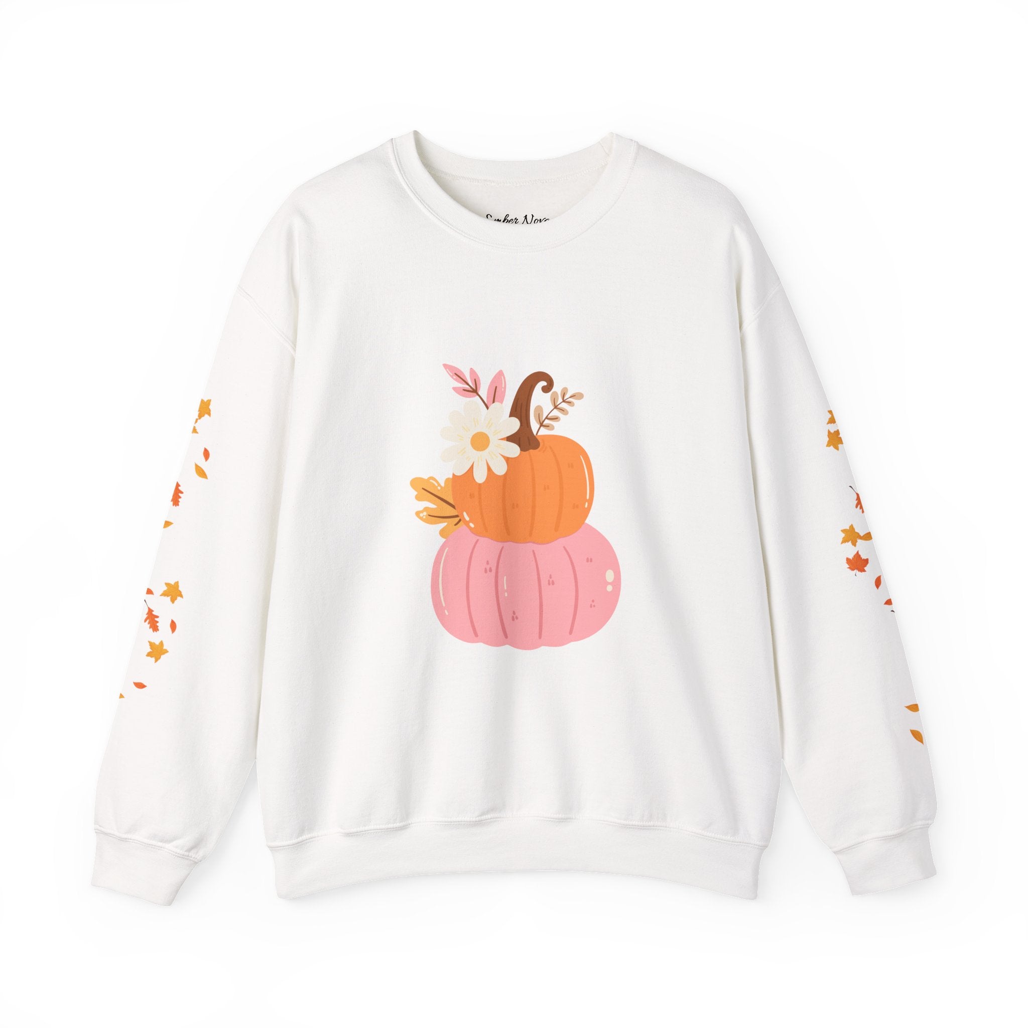 Autumn Harvest Crewneck Sweatshirt - Cozy Fall Fashion, Pumpkin Sweater, Seasonal Style, Gifts for Her, Thanksgiving Decor