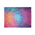 Mandala Tie-Dye Plush Blanket — Boho Colorful Cozy Throw for Yoga, Meditation & Home