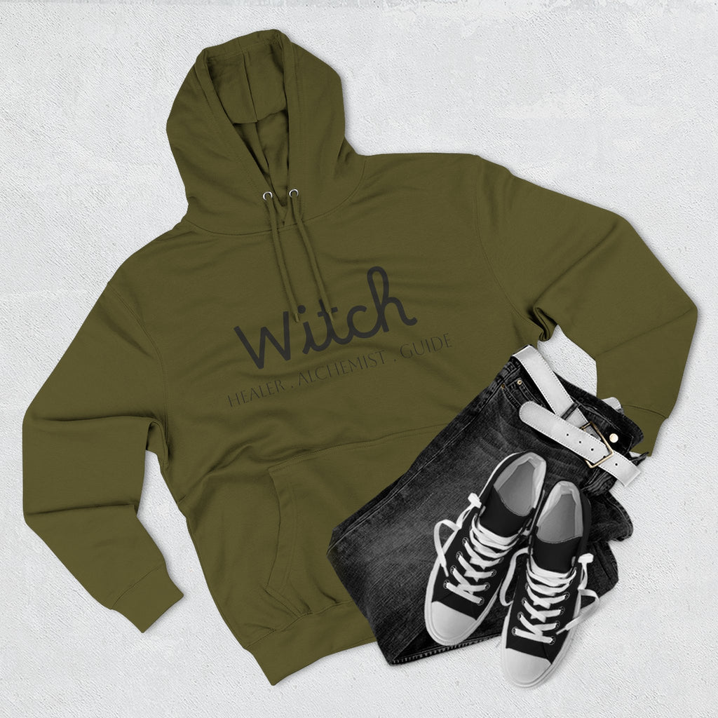 Witch Fleece Hoodie - Cozy Spellbinding Apparel for Witches, Gifts for Halloween, Winter Wear, Spiritual Gathering