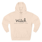 Witch Fleece Hoodie - Cozy Spellbinding Apparel for Witches, Gifts for Halloween, Winter Wear, Spiritual Gathering