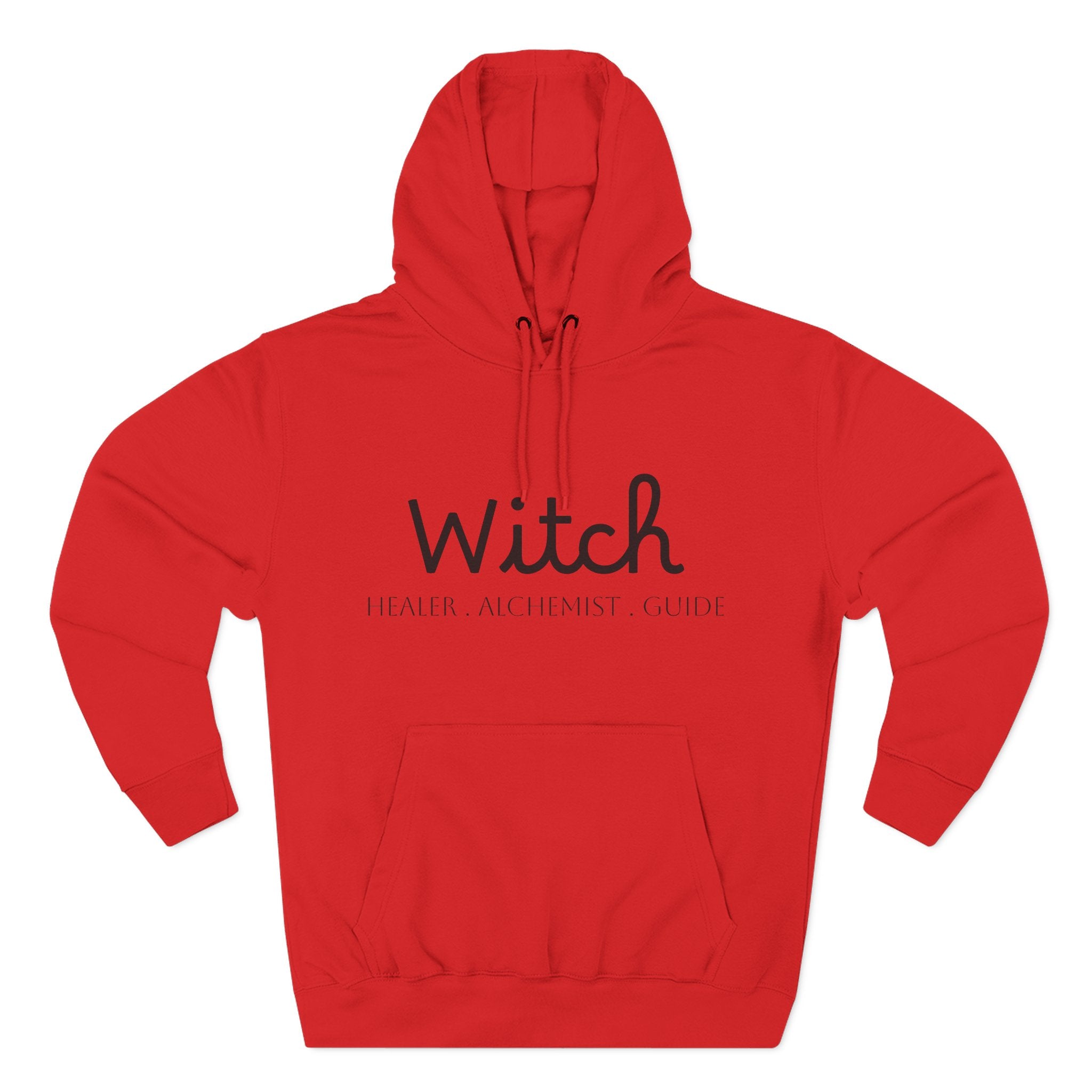 Witch Fleece Hoodie - Cozy Spellbinding Apparel for Witches, Gifts for Halloween, Winter Wear, Spiritual Gathering