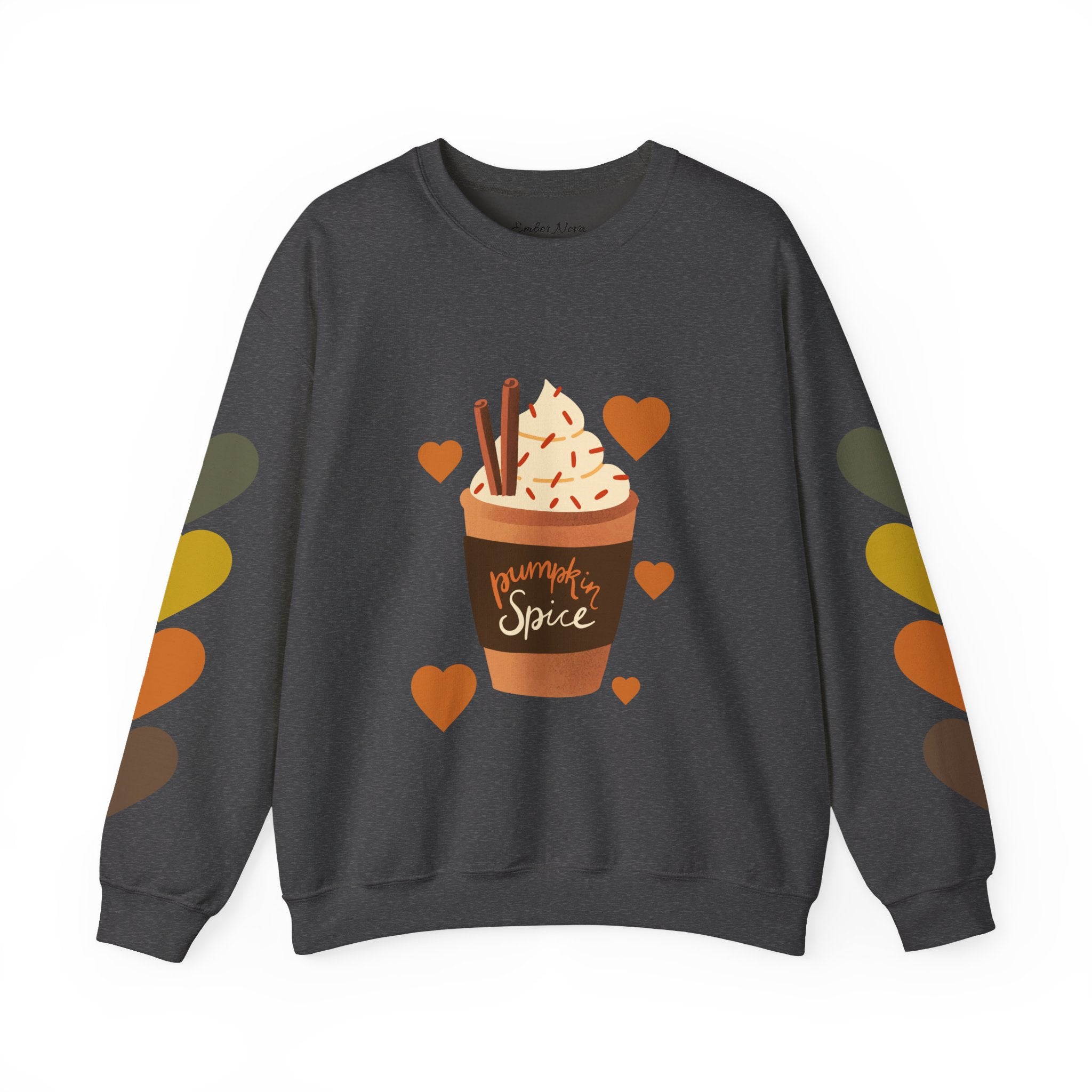 Fall Vibes Pumpkin Spice Sweatshirt, Cozy Apparel for Autumn Lovers, Perfect for Thanksgiving, Halloween and Casual Gatherings