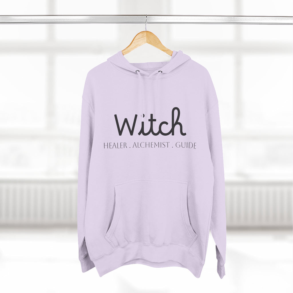 Witch Fleece Hoodie - Cozy Spellbinding Apparel for Witches, Gifts for Halloween, Winter Wear, Spiritual Gathering