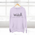 Witch Fleece Hoodie - Cozy Spellbinding Apparel for Witches, Gifts for Halloween, Winter Wear, Spiritual Gathering