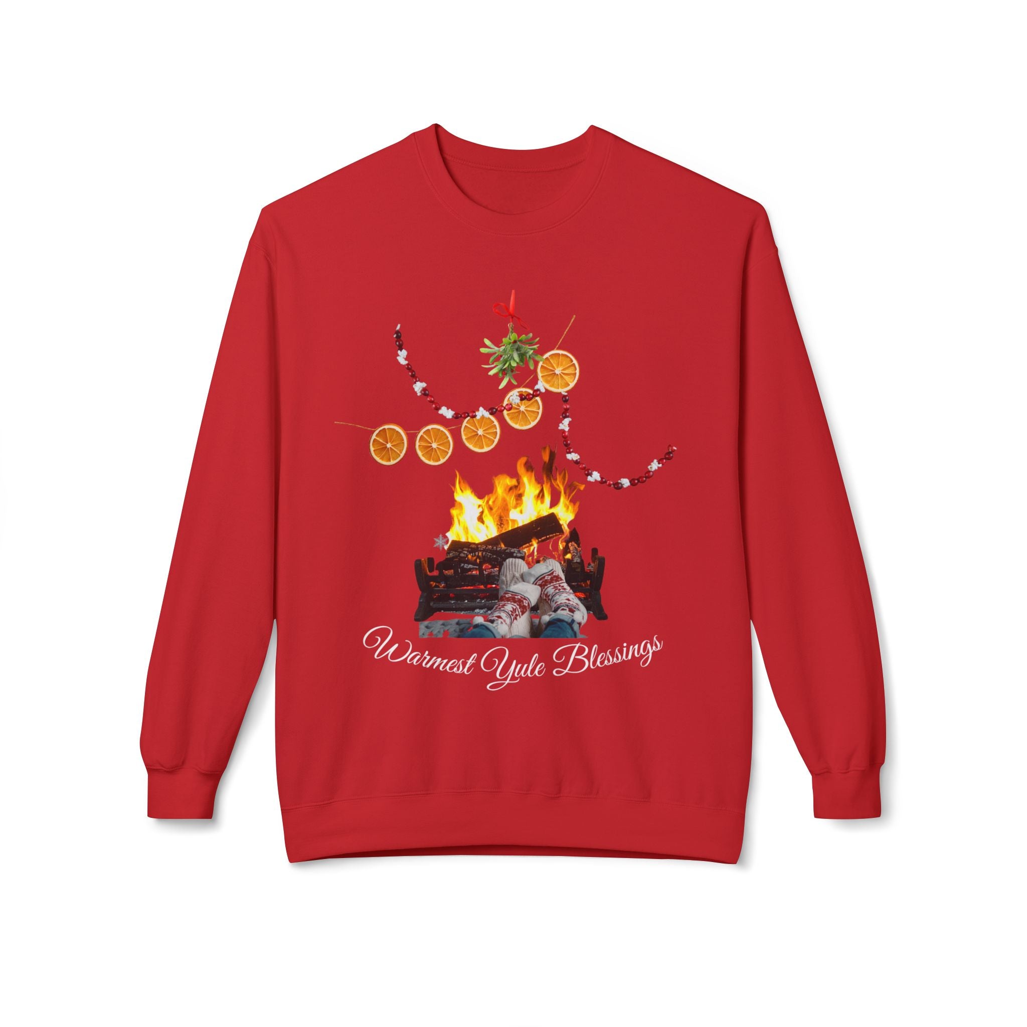 Yule Blessings Sweatshirt — Warm Holiday Blessings Crewneck
