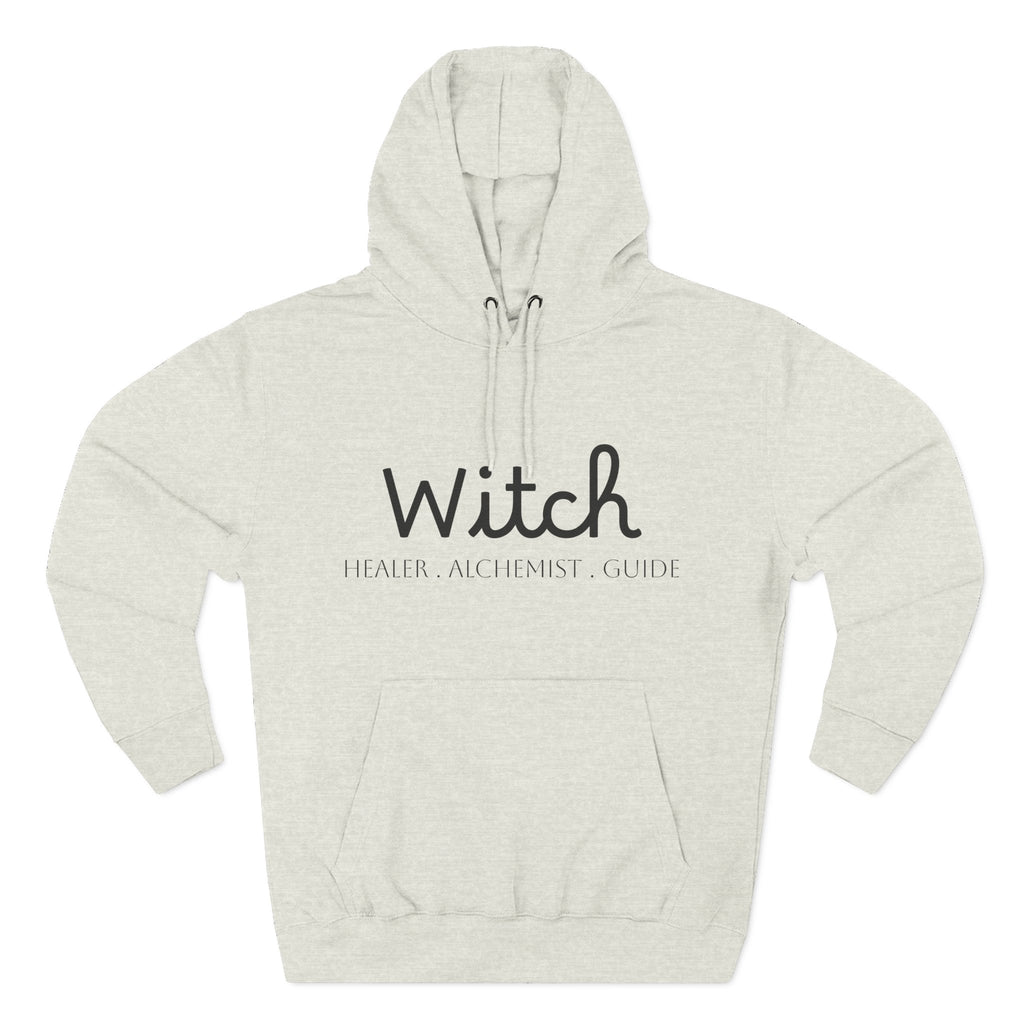 Witch Fleece Hoodie - Cozy Spellbinding Apparel for Witches, Gifts for Halloween, Winter Wear, Spiritual Gathering