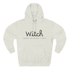 Witch Fleece Hoodie - Cozy Spellbinding Apparel for Witches, Gifts for Halloween, Winter Wear, Spiritual Gathering