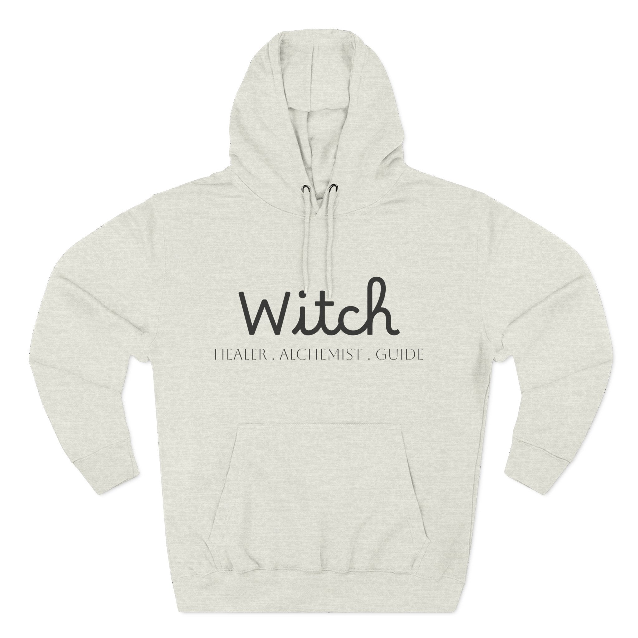 Witch Fleece Hoodie - Cozy Spellbinding Apparel for Witches, Gifts for Halloween, Winter Wear, Spiritual Gathering