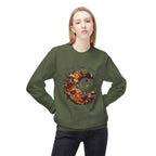 Crewneck Sweatshirt — Autumn Citrus Wreath “Count Your Blessings” Fall Graphic