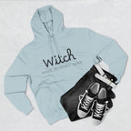 Witch Fleece Hoodie - Cozy Spellbinding Apparel for Witches, Gifts for Halloween, Winter Wear, Spiritual Gathering