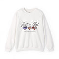 Just a Girl and Her Geodes Sweatshirt — Heart Geode Graphic Crewneck