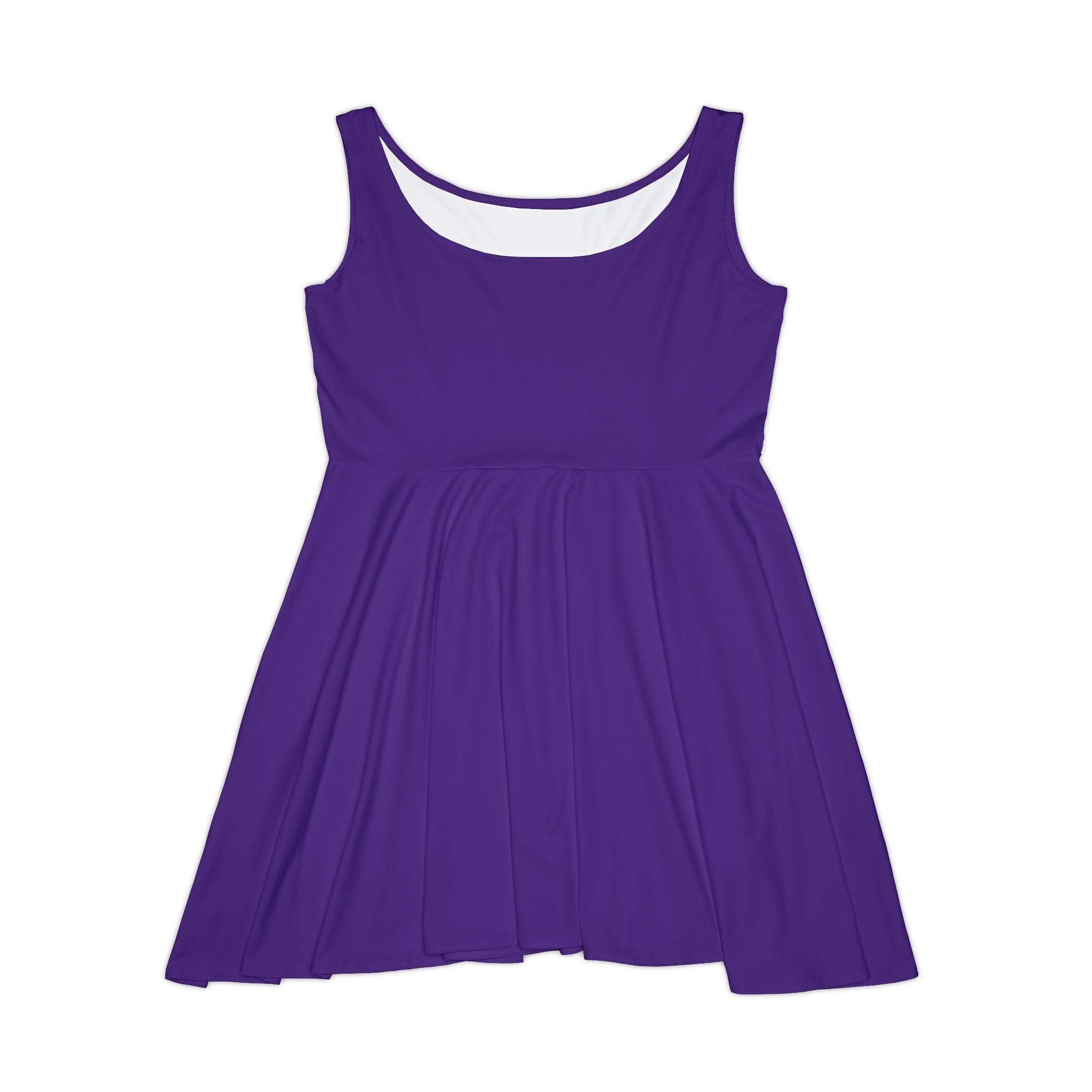 Celestial Women's Skater Dress - AOP Purple Dress with Star and Sun Design