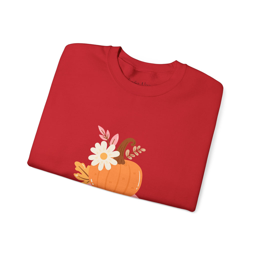 Autumn Harvest Crewneck Sweatshirt - Cozy Fall Fashion, Pumpkin Sweater, Seasonal Style, Gifts for Her, Thanksgiving Decor