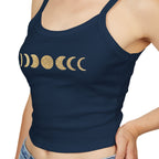 Celestial Phases Spaghetti Strap Tank Top