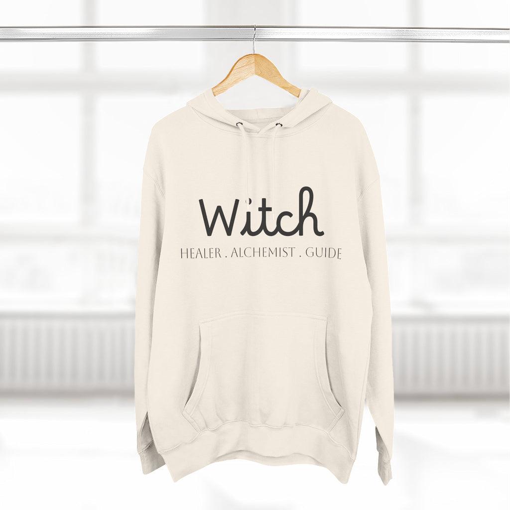 Witch Fleece Hoodie - Cozy Spellbinding Apparel for Witches, Gifts for Halloween, Winter Wear, Spiritual Gathering