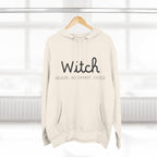 Witch Fleece Hoodie - Cozy Spellbinding Apparel for Witches, Gifts for Halloween, Winter Wear, Spiritual Gathering