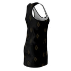 Elegant Floral Pattern Racerback Dress for Women
