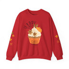 Autumn Cupcake Sweatshirt, Cozy Fall Crewneck, Unisex Sweater, Thanksgiving Apparel, Thanksgiving Gift, Seasonal Fashion