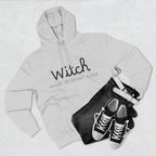 Witch Fleece Hoodie - Cozy Spellbinding Apparel for Witches, Gifts for Halloween, Winter Wear, Spiritual Gathering