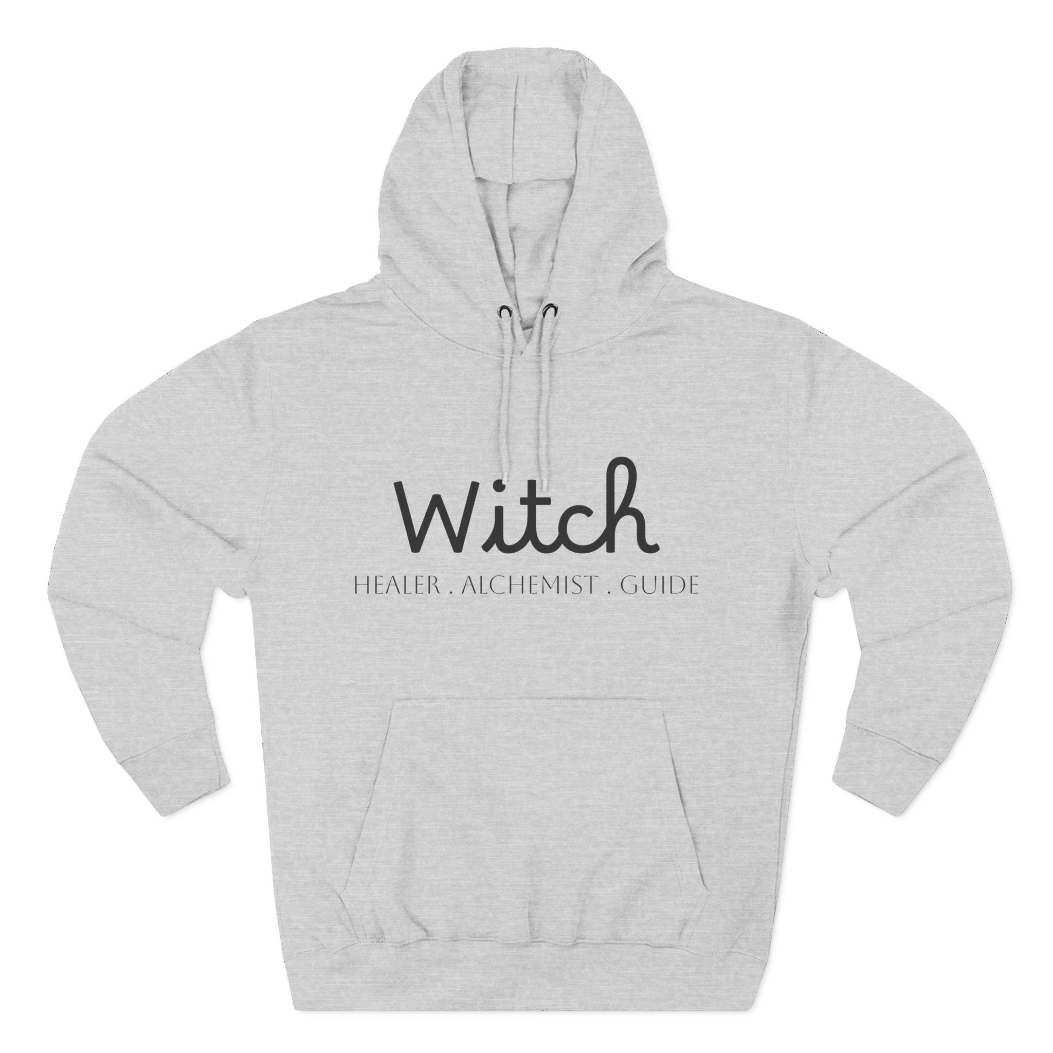 Witch Fleece Hoodie - Cozy Spellbinding Apparel for Witches, Gifts for Halloween, Winter Wear, Spiritual Gathering