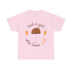 Just a Girl Who Loves Fall Tee, Unisex Autumn T-Shirt, Cozy Casual Wear, Fall Fashion, Gift for Fall Lovers, Seasonal Outfit