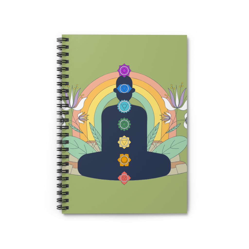 Meditation-Themed Spiral Notebook