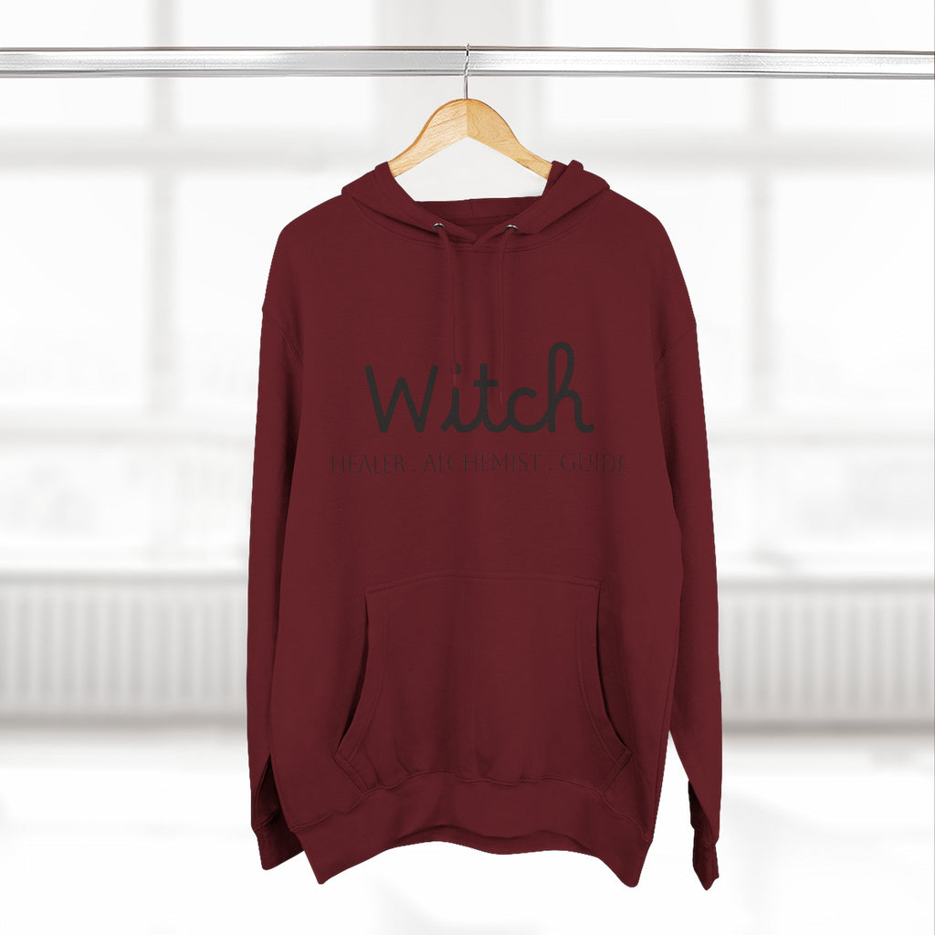Witch Fleece Hoodie - Cozy Spellbinding Apparel for Witches, Gifts for Halloween, Winter Wear, Spiritual Gathering