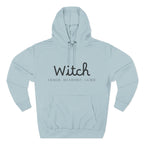 Witch Fleece Hoodie - Cozy Spellbinding Apparel for Witches, Gifts for Halloween, Winter Wear, Spiritual Gathering