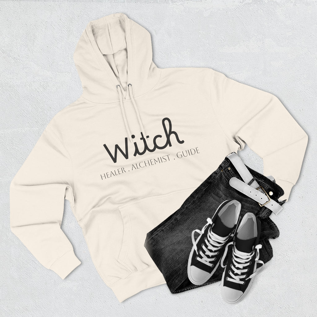 Witch Fleece Hoodie - Cozy Spellbinding Apparel for Witches, Gifts for Halloween, Winter Wear, Spiritual Gathering