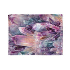 Crystal Cluster Blanket — Purple Gemstone Plush Throw