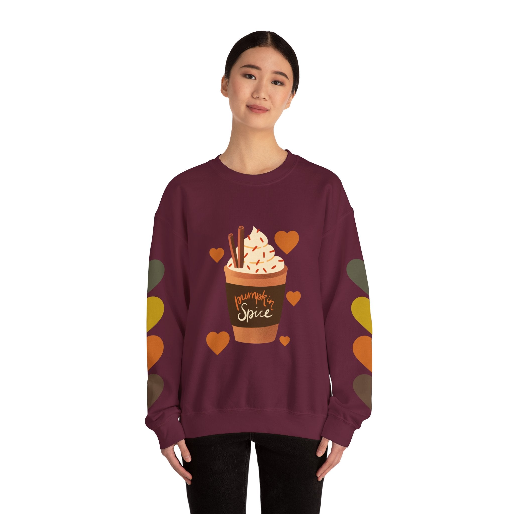 Fall Vibes Pumpkin Spice Sweatshirt, Cozy Apparel for Autumn Lovers, Perfect for Thanksgiving, Halloween and Casual Gatherings