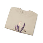 Floral Moon Sweatshirt — Lavender Bouquet Crewneck