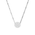 Personalized Mini Circle Necklace with Engraving