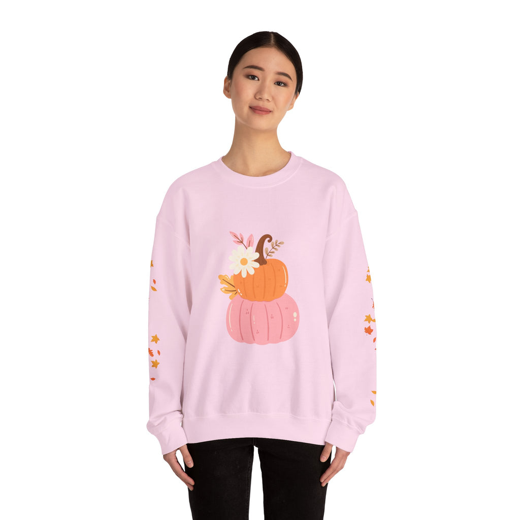 Autumn Harvest Crewneck Sweatshirt - Cozy Fall Fashion, Pumpkin Sweater, Seasonal Style, Gifts for Her, Thanksgiving Decor