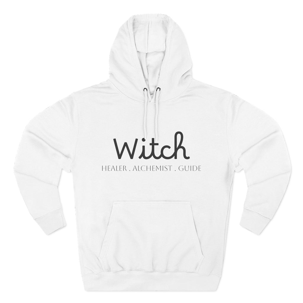 Witch Fleece Hoodie - Cozy Spellbinding Apparel for Witches, Gifts for Halloween, Winter Wear, Spiritual Gathering