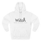 Witch Fleece Hoodie - Cozy Spellbinding Apparel for Witches, Gifts for Halloween, Winter Wear, Spiritual Gathering