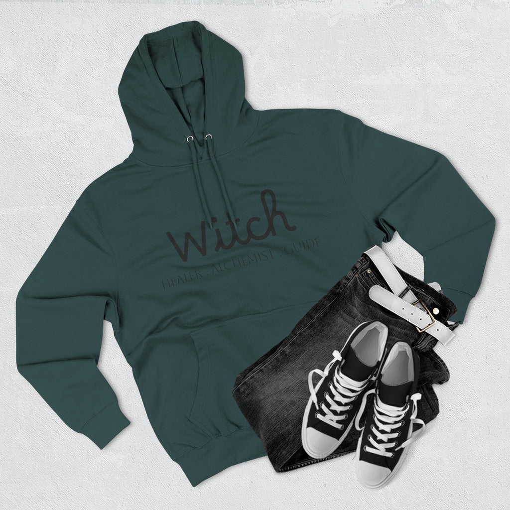 Witch Fleece Hoodie - Cozy Spellbinding Apparel for Witches, Gifts for Halloween, Winter Wear, Spiritual Gathering