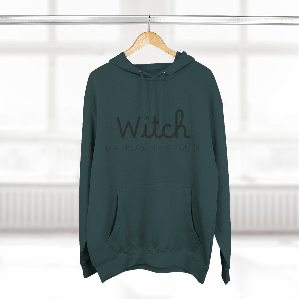 Witch Fleece Hoodie - Cozy Spellbinding Apparel for Witches, Gifts for Halloween, Winter Wear, Spiritual Gathering