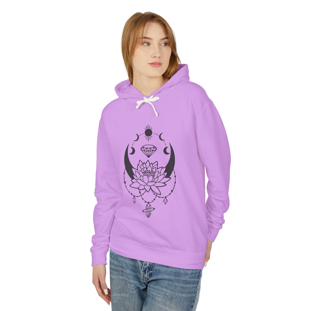 Lotus & Moon Unisex Lightweight Hooded Sweatshirt