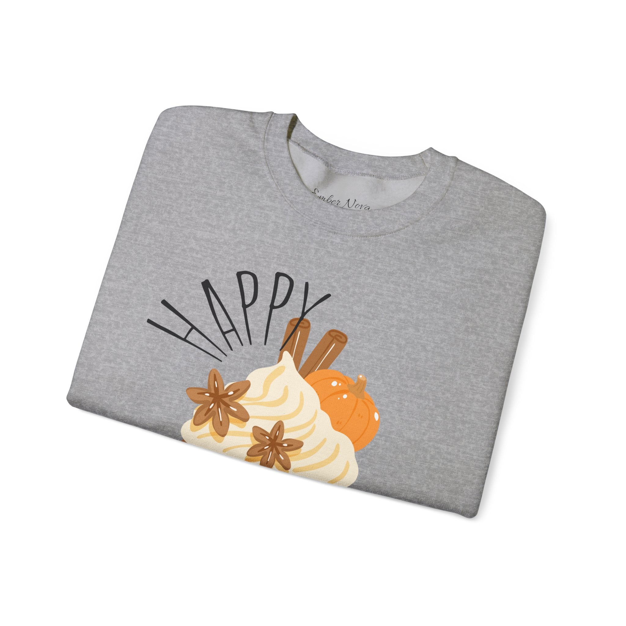 Autumn Cupcake Sweatshirt, Cozy Fall Crewneck, Unisex Sweater, Thanksgiving Apparel, Thanksgiving Gift, Seasonal Fashion