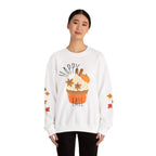 Autumn Cupcake Sweatshirt, Cozy Fall Crewneck, Unisex Sweater, Thanksgiving Apparel, Thanksgiving Gift, Seasonal Fashion