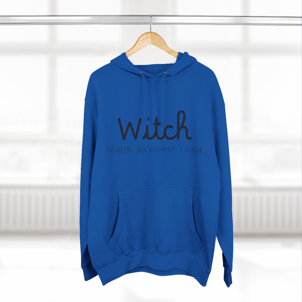 Witch Fleece Hoodie - Cozy Spellbinding Apparel for Witches, Gifts for Halloween, Winter Wear, Spiritual Gathering