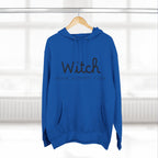 Witch Fleece Hoodie - Cozy Spellbinding Apparel for Witches, Gifts for Halloween, Winter Wear, Spiritual Gathering