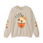 Autumn Cupcake Sweatshirt, Cozy Fall Crewneck, Unisex Sweater, Thanksgiving Apparel, Thanksgiving Gift, Seasonal Fashion