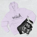 Witch Fleece Hoodie - Cozy Spellbinding Apparel for Witches, Gifts for Halloween, Winter Wear, Spiritual Gathering