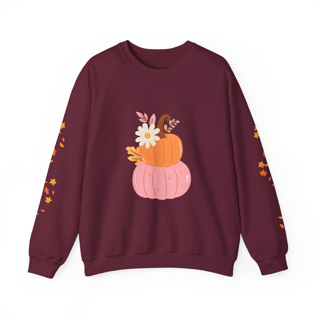 Autumn Harvest Crewneck Sweatshirt - Cozy Fall Fashion, Pumpkin Sweater, Seasonal Style, Gifts for Her, Thanksgiving Decor
