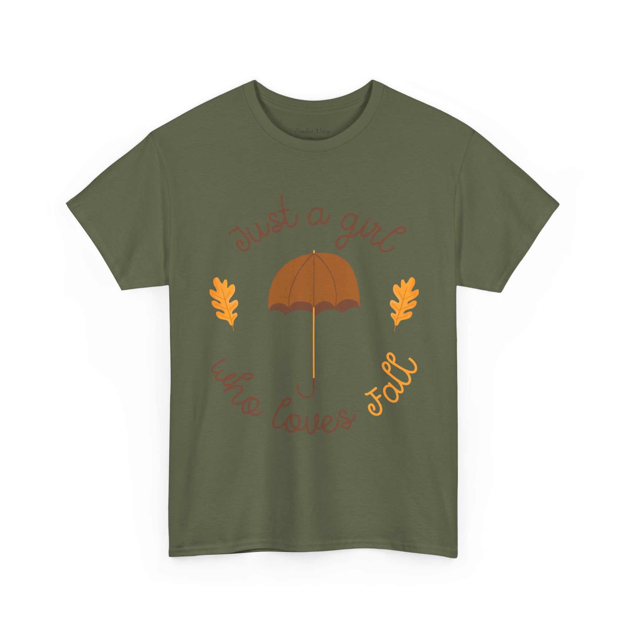 Just a Girl Who Loves Fall Tee, Unisex Autumn T-Shirt, Cozy Casual Wear, Fall Fashion, Gift for Fall Lovers, Seasonal Outfit