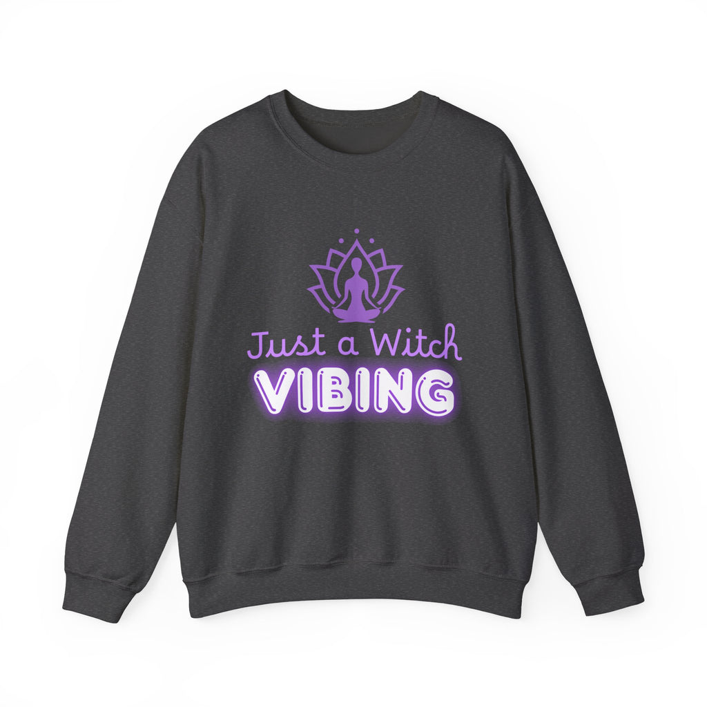 Just a Witch Vibing Crewneck Sweatshirt