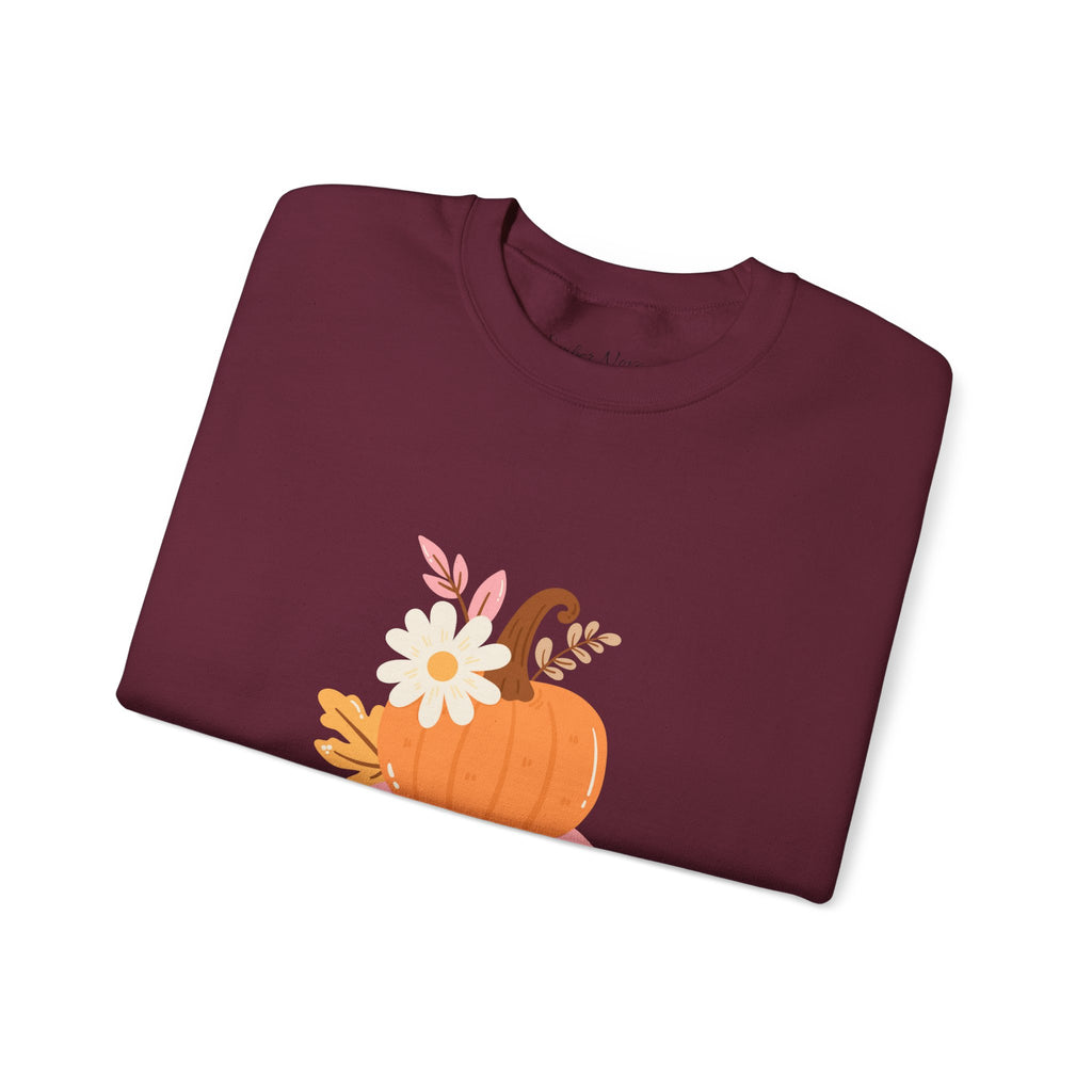 Autumn Harvest Crewneck Sweatshirt - Cozy Fall Fashion, Pumpkin Sweater, Seasonal Style, Gifts for Her, Thanksgiving Decor